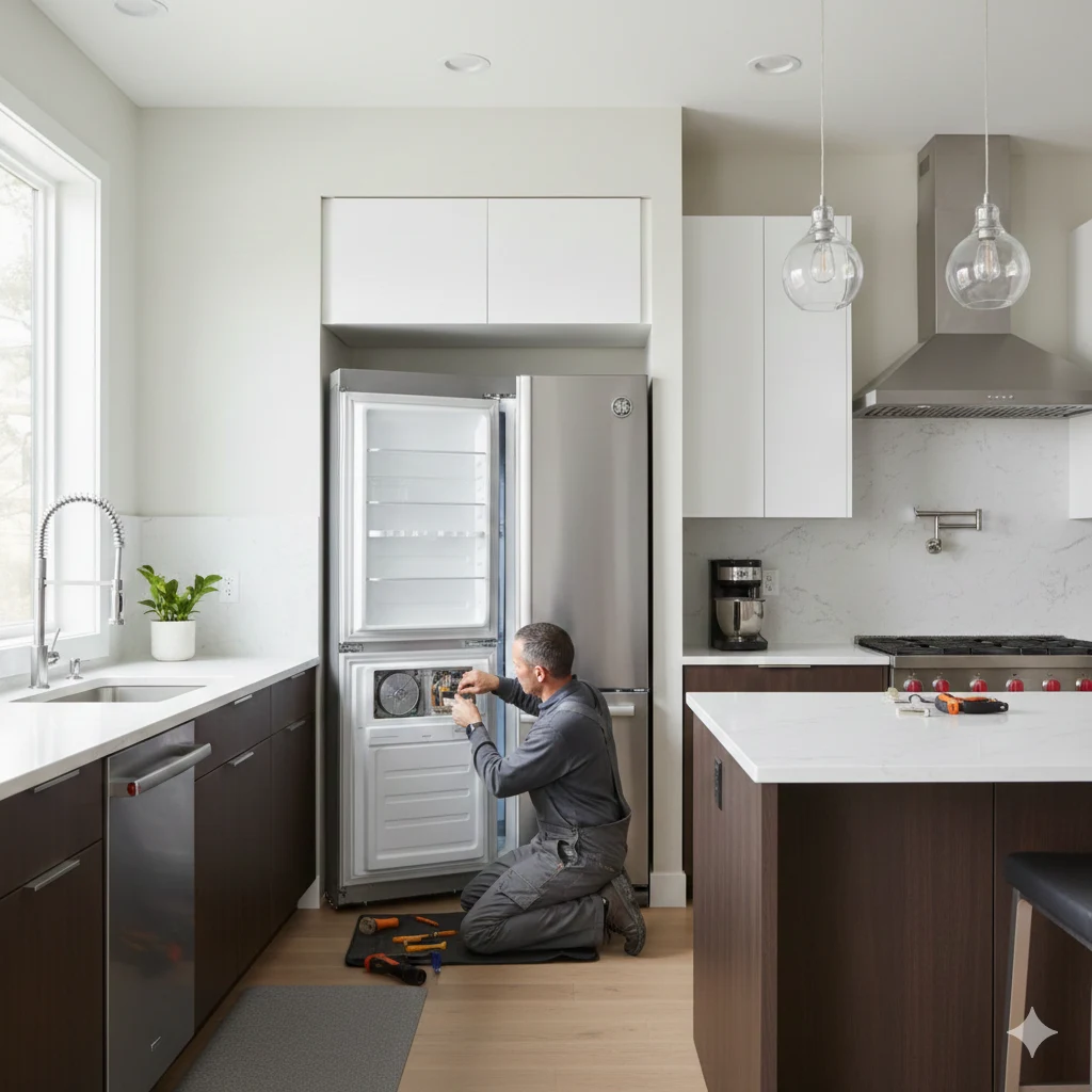 فوریترین خدمات تعمیر یخچال فریزر جنرال الکتریک در منزل با گارانتی